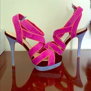 Amazing Summer Colors Peep Toe Platform Heels!